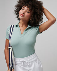 Moveknit Vneck Polo - Travis Mathew