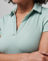 Moveknit Vneck Polo - Travis Mathew