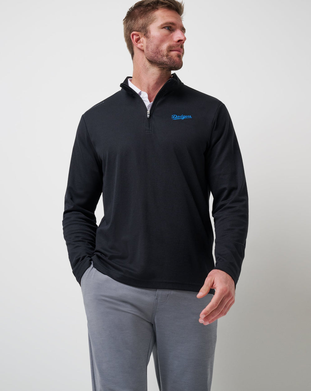 Los Angeles Dodgers Time To Tailgate Quarter Zip - Travis Mathew