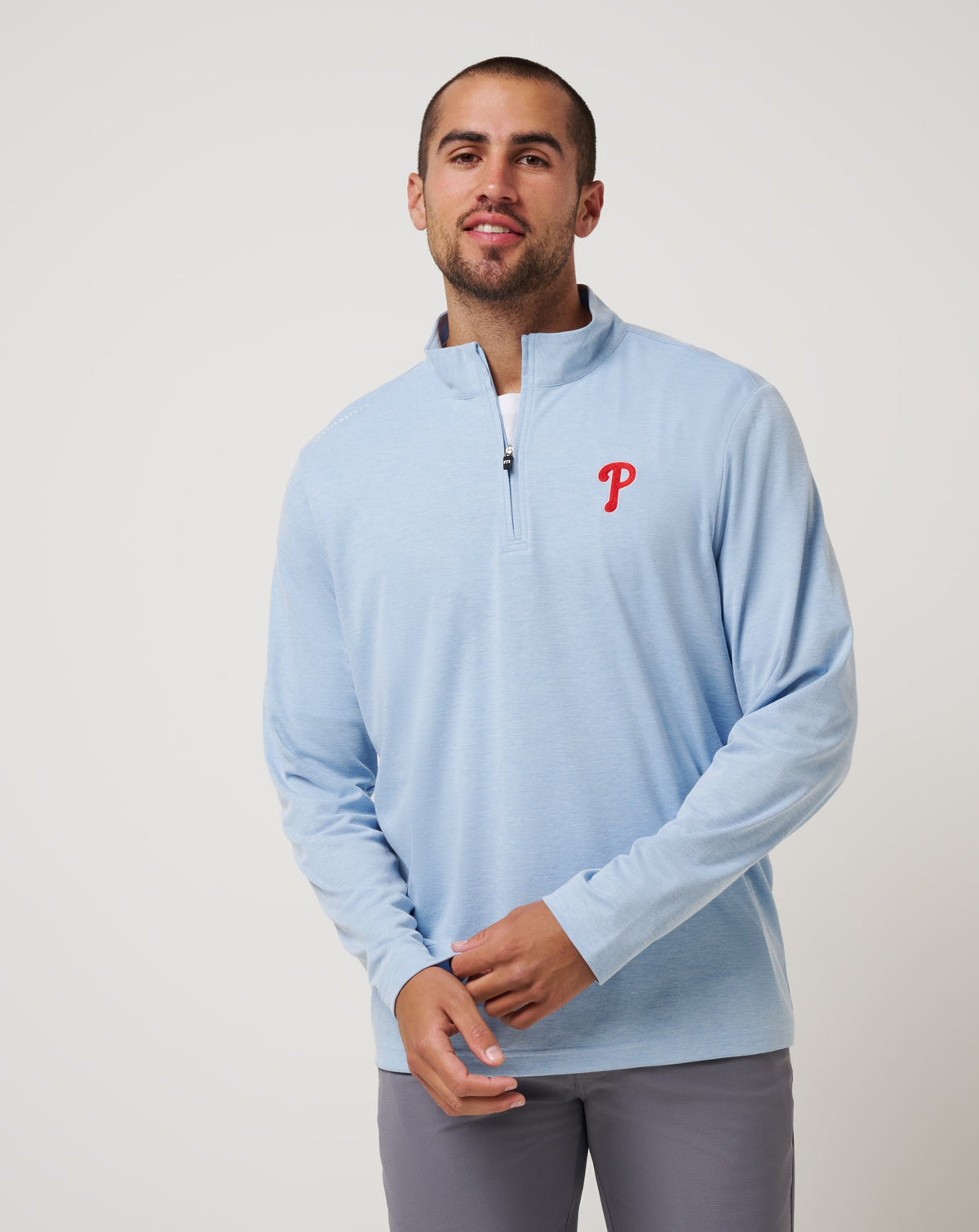 Philadelphia Phillies Time To Tailgate Quarter Zip - Travis Mathew