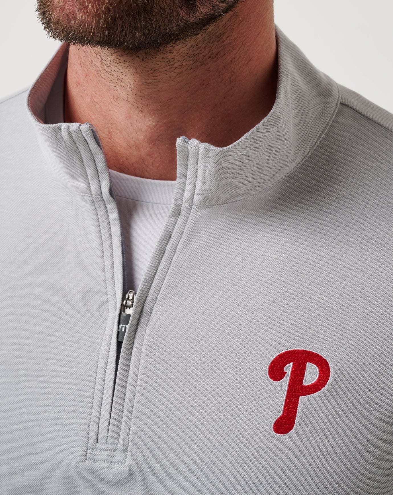 Philadelphia Phillies Time To Tailgate Quarter Zip - Travis Mathew