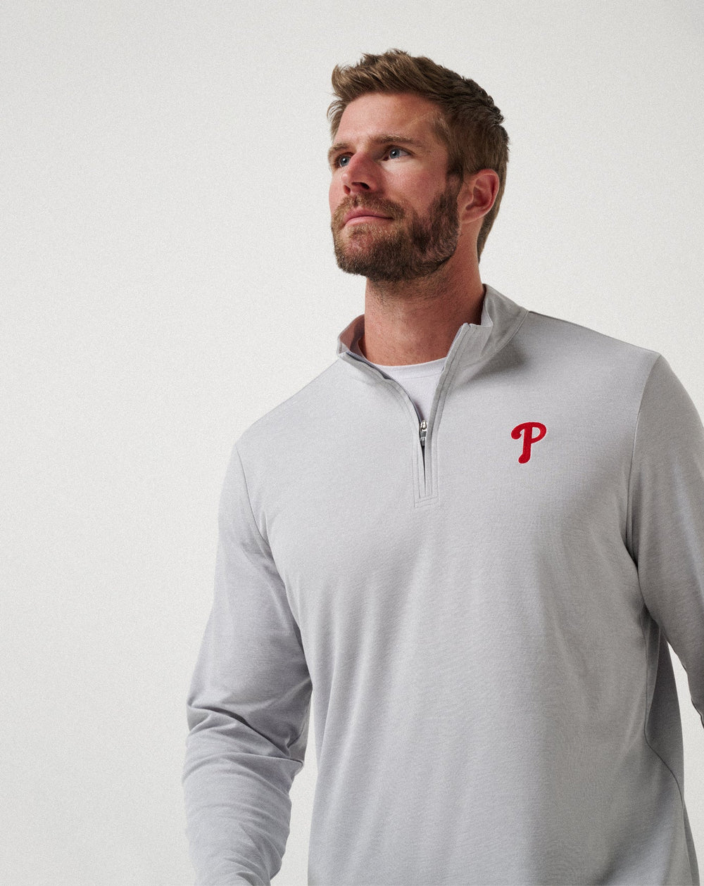 Philadelphia Phillies Time To Tailgate Quarter Zip - Travis Mathew