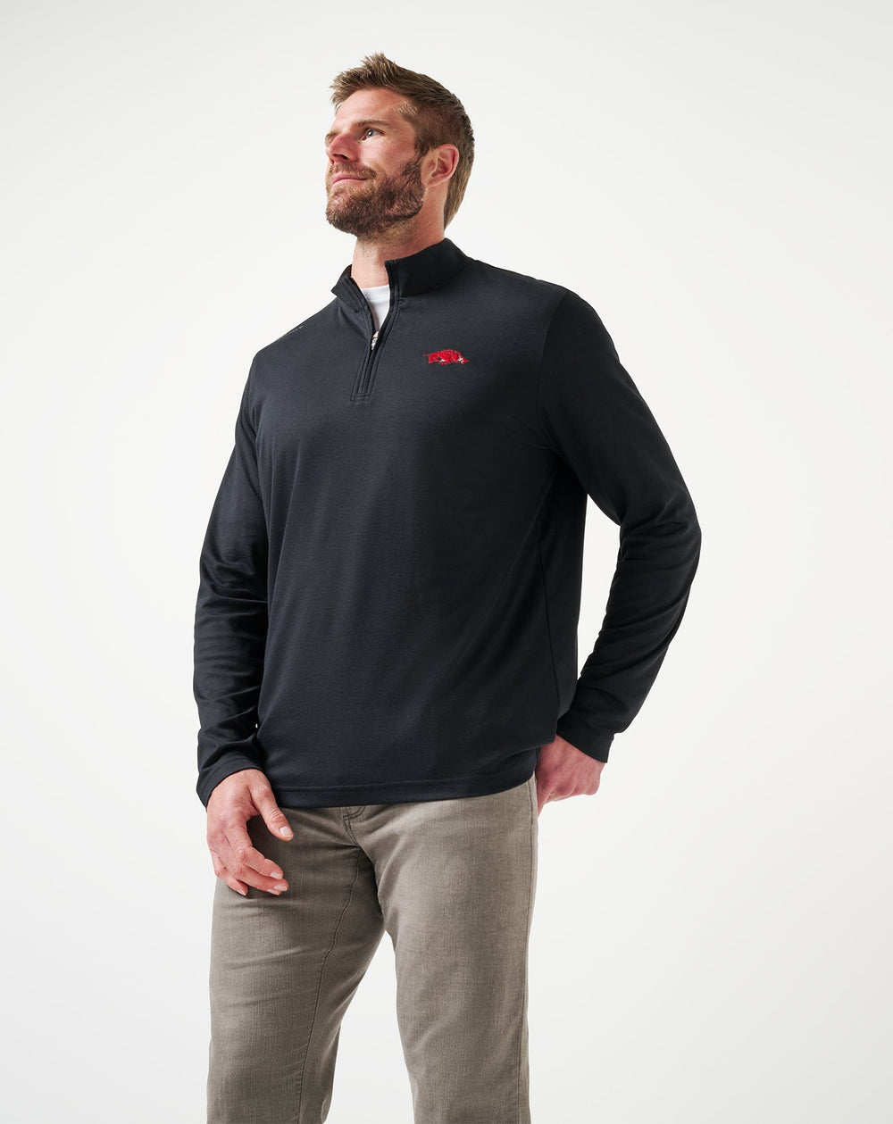 Arkansas Time To Tailgate Quarter Zip - Travis Mathew