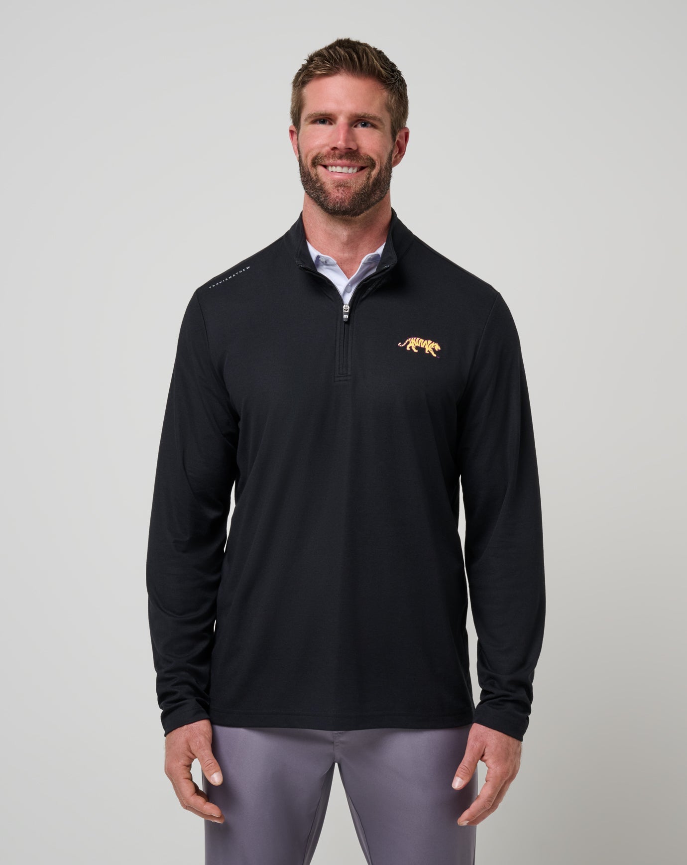 LSU Time To Tailgate Quarter Zip - Travis Mathew