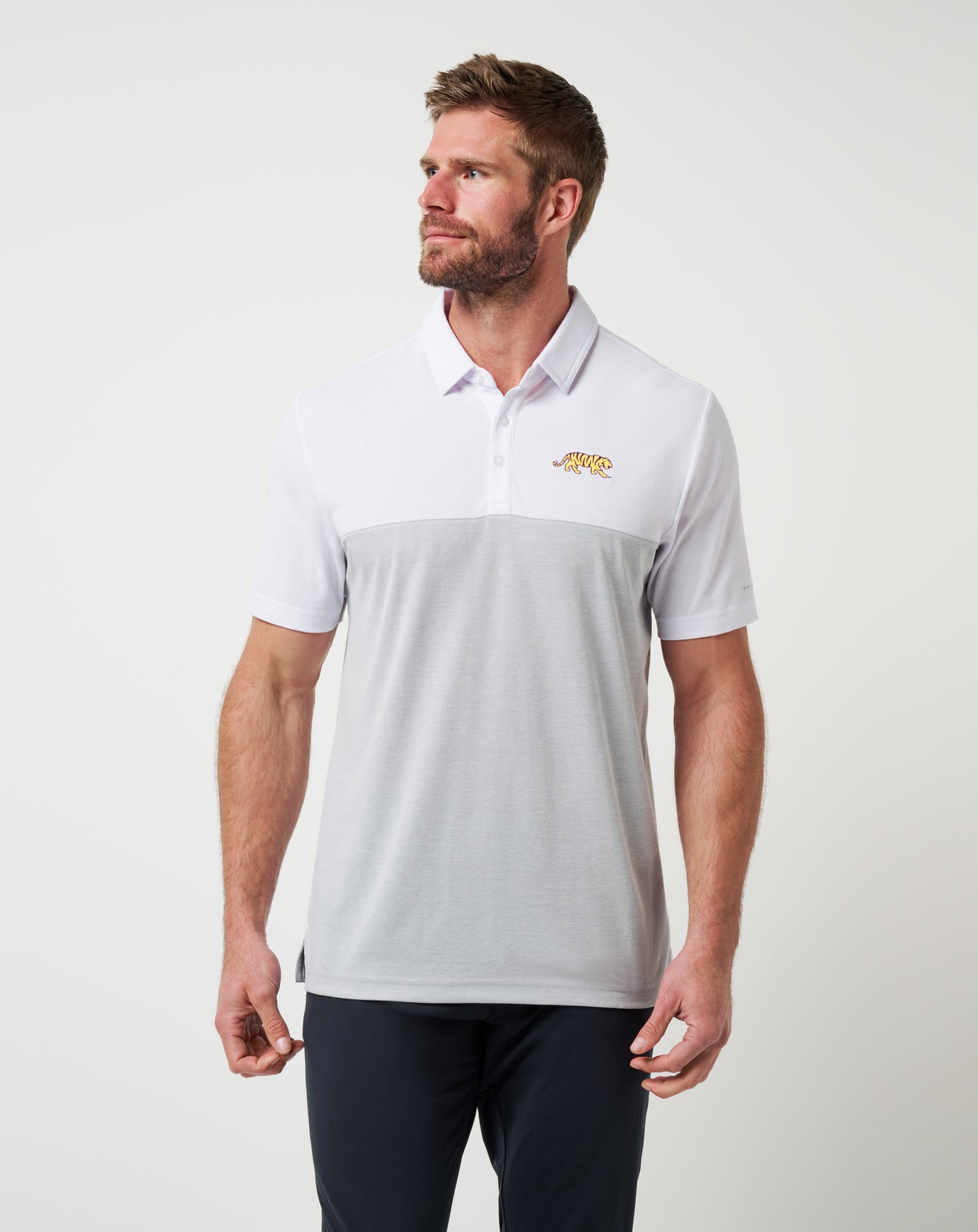 LSU Drop Back Polo - Travis Mathew