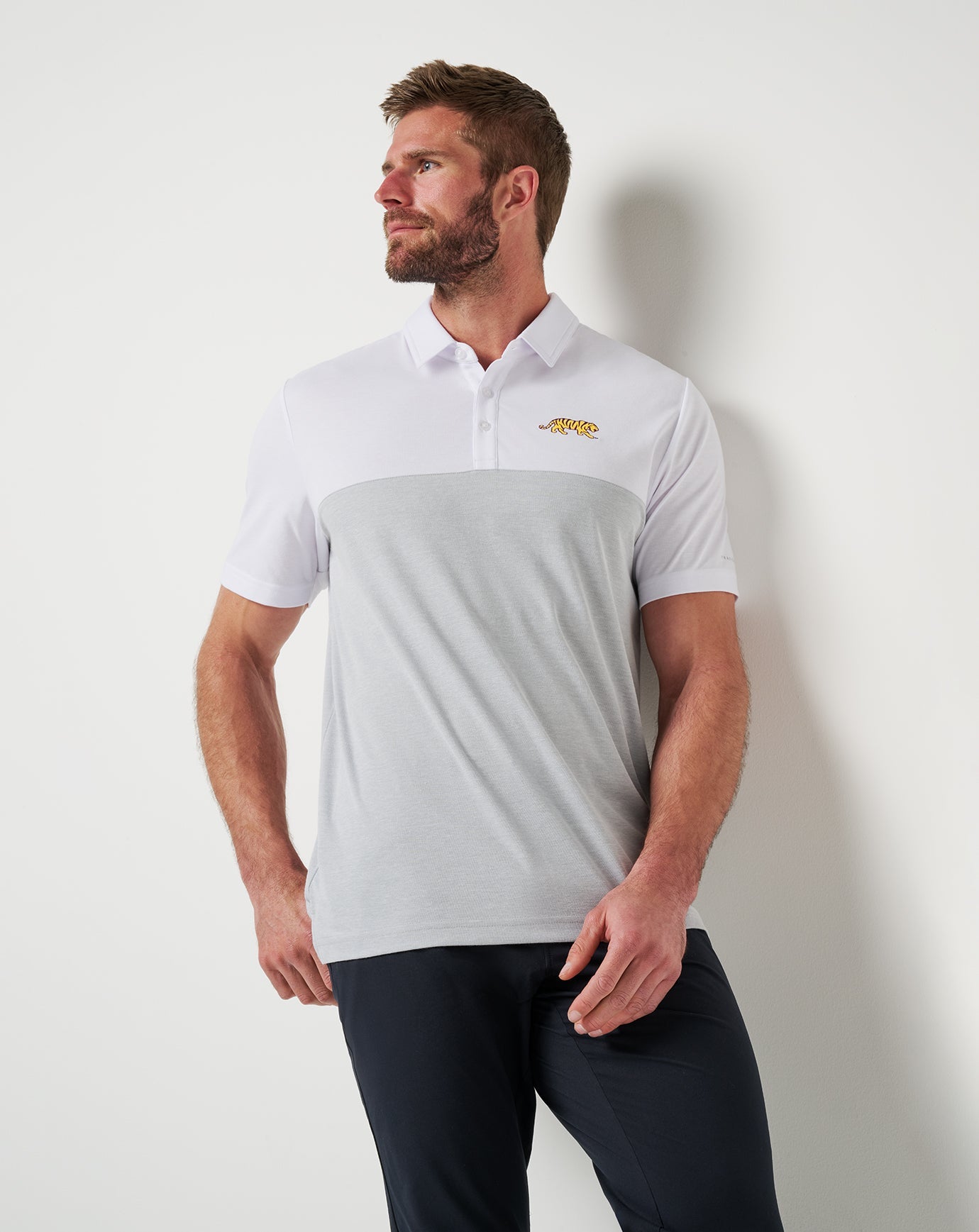 LSU Drop Back Polo - Travis Mathew