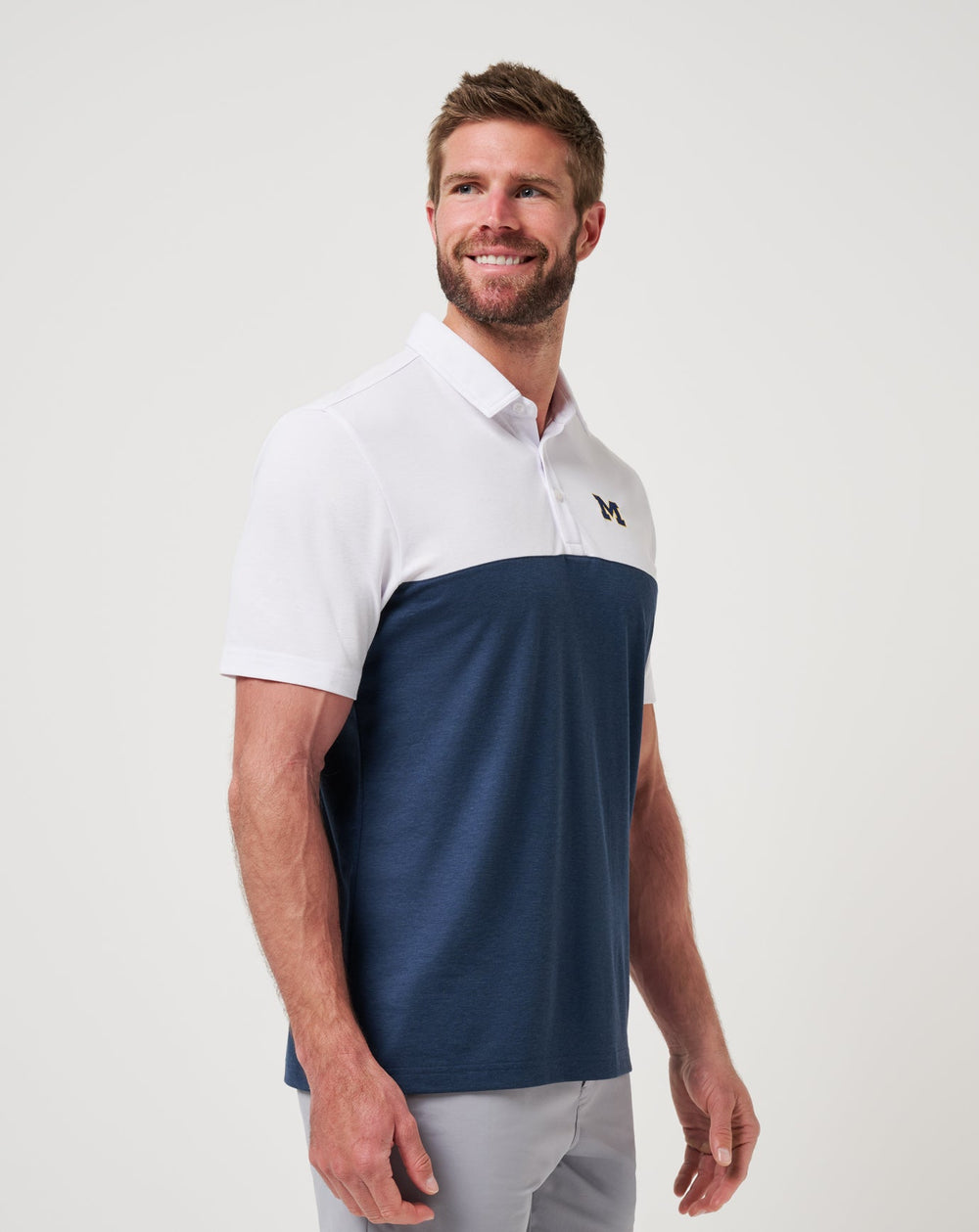 Michigan Drop Back Polo - Travis Mathew