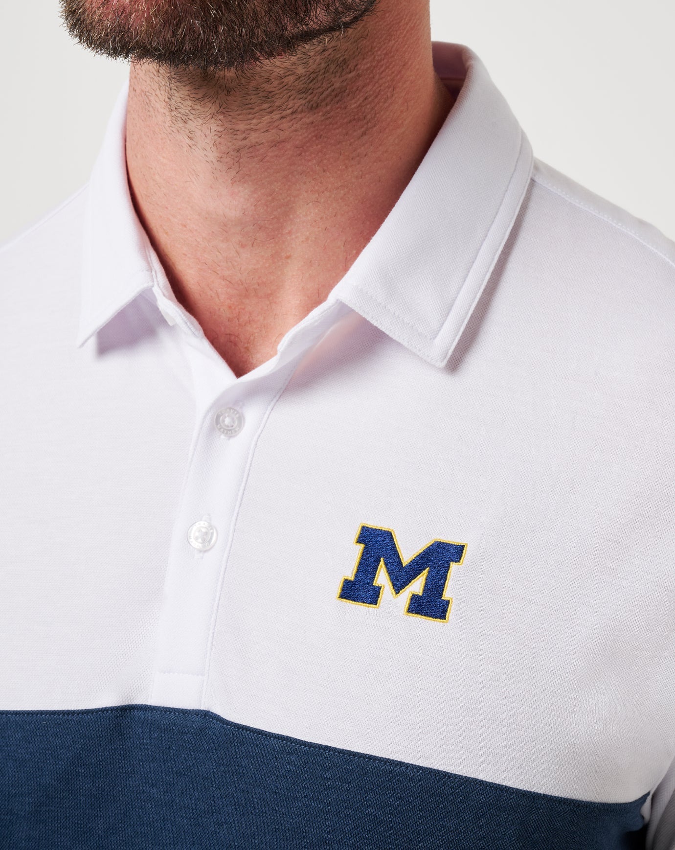 Michigan Drop Back Polo - Travis Mathew