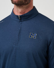 Michigan Time To Tailgate Quarter Zip - Travis Mathew