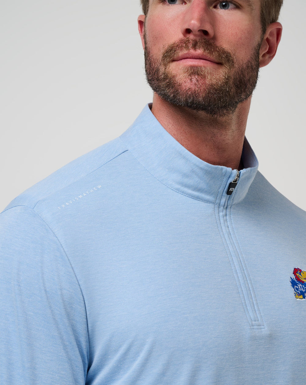 Kansas Time To Tailgate Quarter Zip - Travis Mathew
